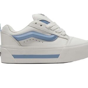 Rare Baby Blue Vans Knu-Skool White and Blue Sneakers